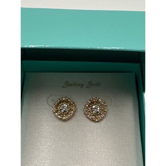 Swarovski · Gallery Gold · Crystal Stud Earrings · Gift Box · Gold Tone - Picture 5 of 5